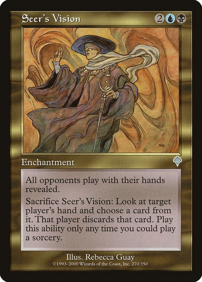 Image for Seer's Vision (270) (INV) - Magic: The Gathering