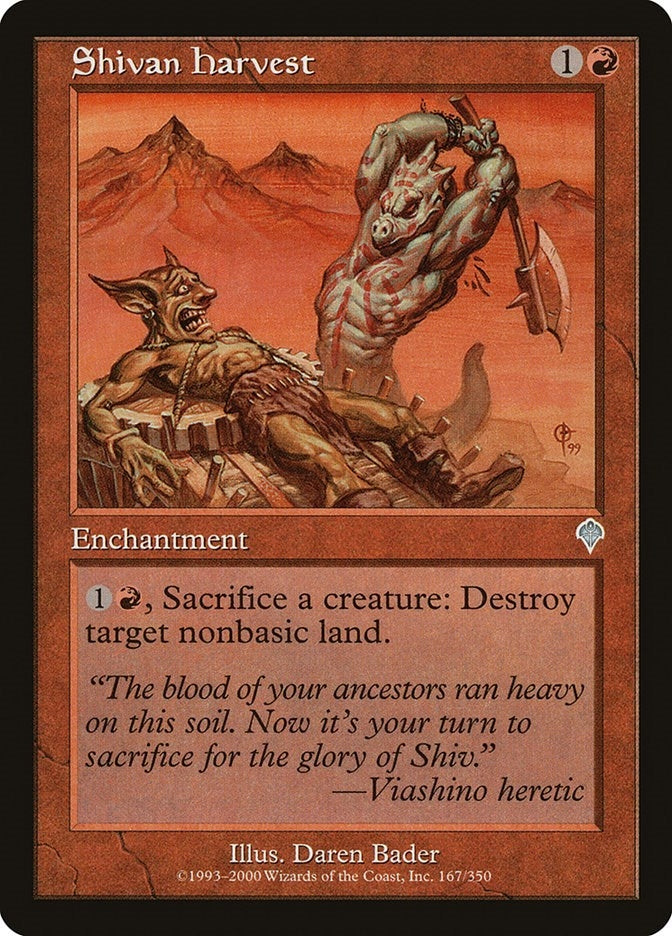 Image for Shivan Harvest (167) (INV) - Magic: The Gathering