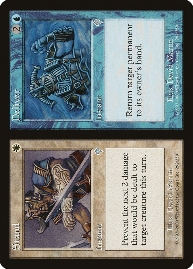 Image for Stand // Deliver (292) (INV) - Magic: The Gathering