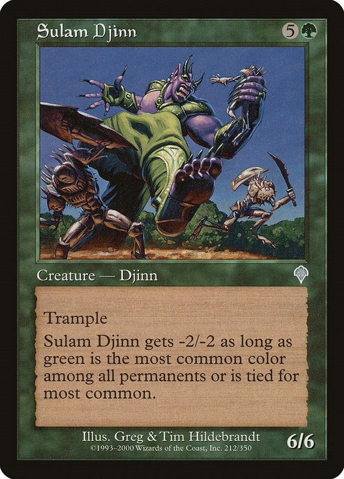 Image for Sulam Djinn (212) (INV) - Magic: The Gathering