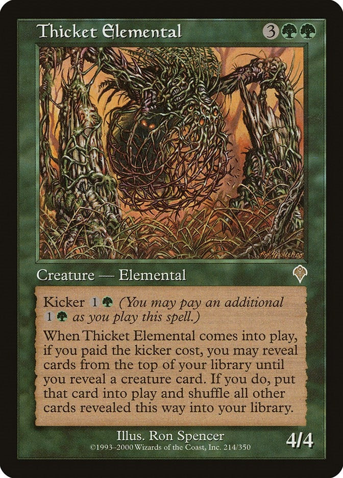 Image for Thicket Elemental (214) (INV) - Magic: The Gathering