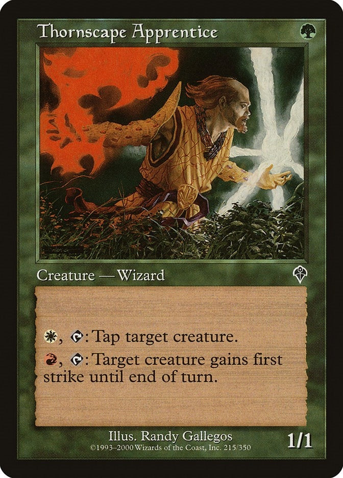 Image for Thornscape Apprentice (215) (INV) - Magic: The Gathering