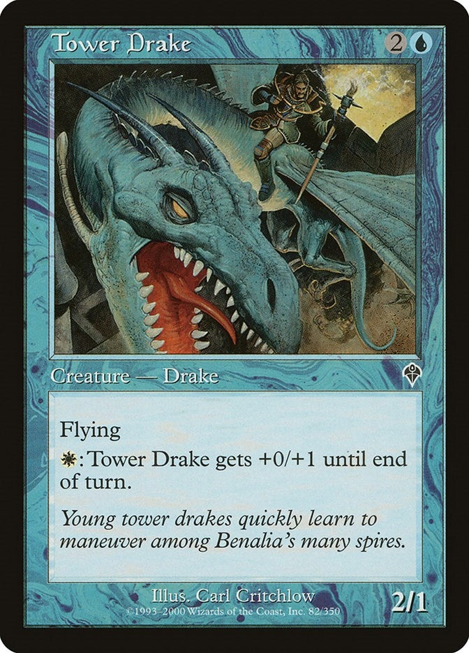 Image for Tower Drake (82) (INV) - Magic: The Gathering