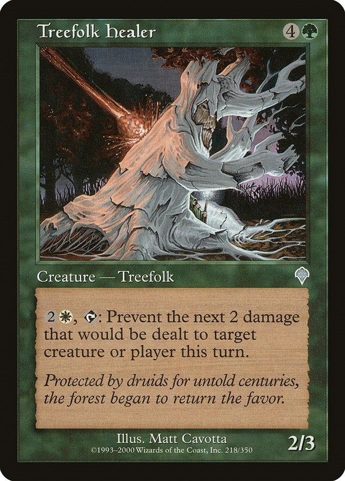 Image for Treefolk Healer (218) (INV) - Magic: The Gathering