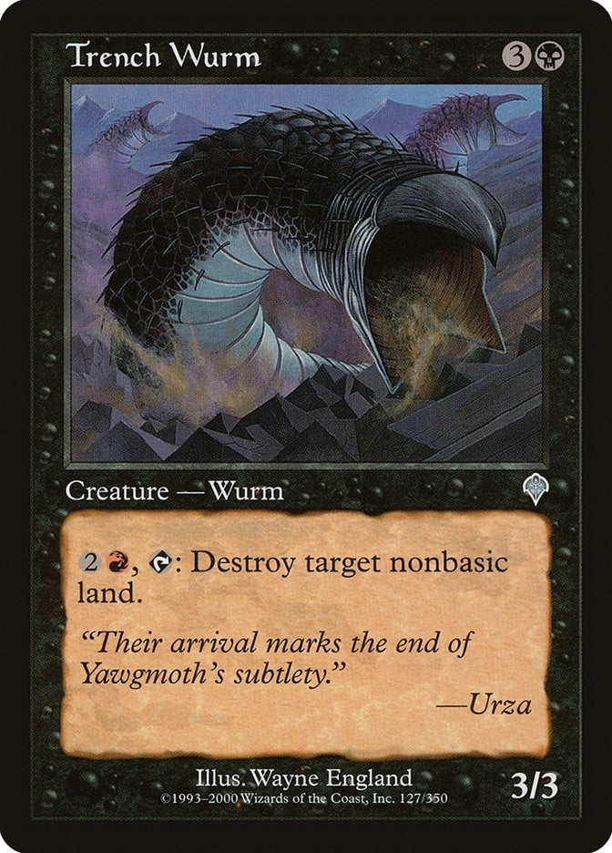Image for Trench Wurm (127) (INV) - Magic: The Gathering