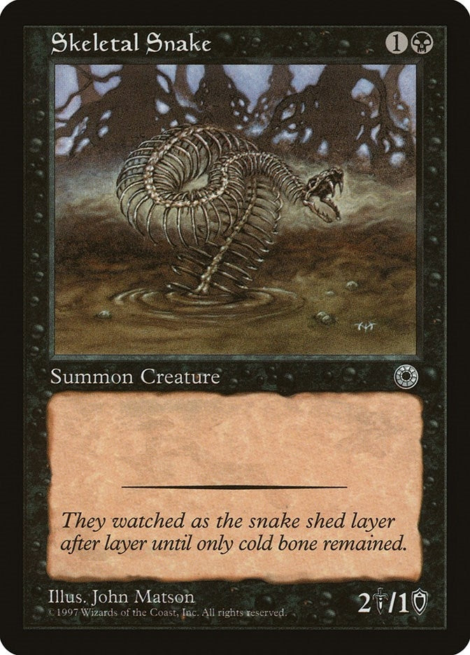Image for Skeletal Snake (POR) - Magic: The Gathering