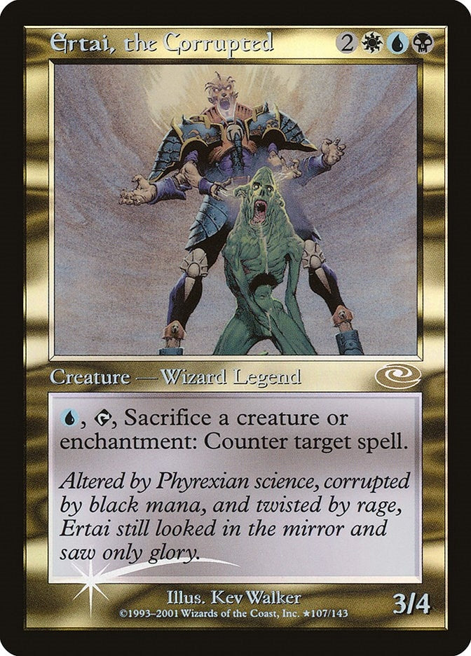 Image for Ertai, the Corrupted (Alt. Art Foil) (107) (PLS) - Magic: The Gathering