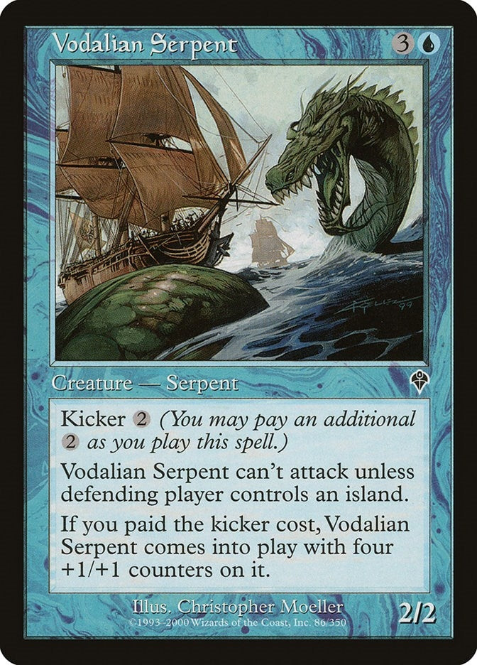 Image for Vodalian Serpent (86) (INV) - Magic: The Gathering