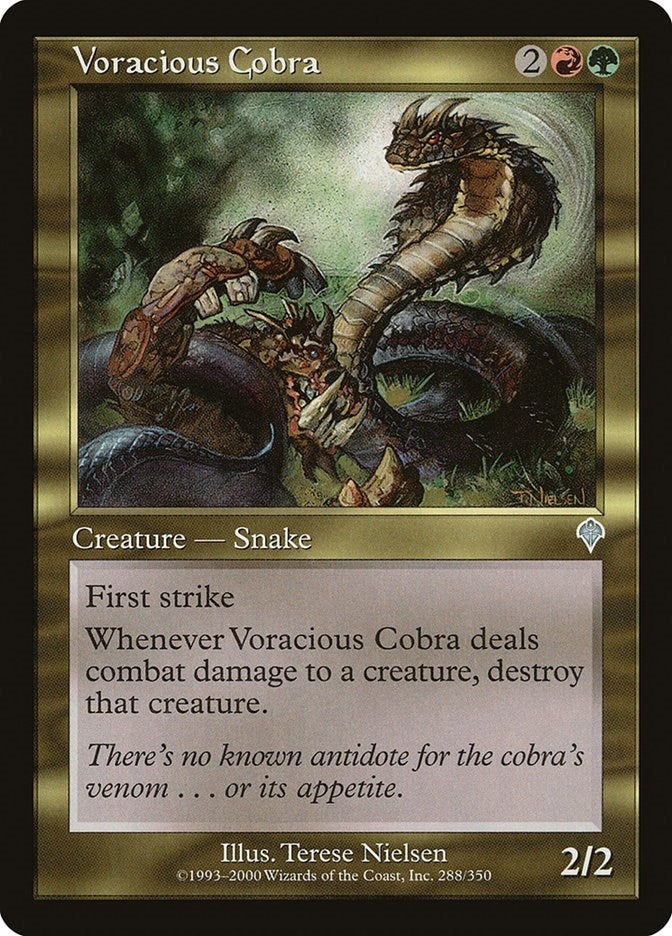 Image for Voracious Cobra (288) (INV) - Magic: The Gathering