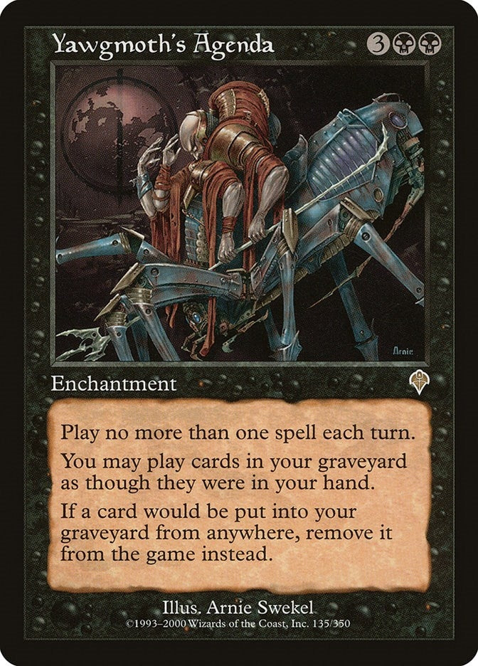 Image for Yawgmoth's Agenda (135) (INV) - Magic: The Gathering