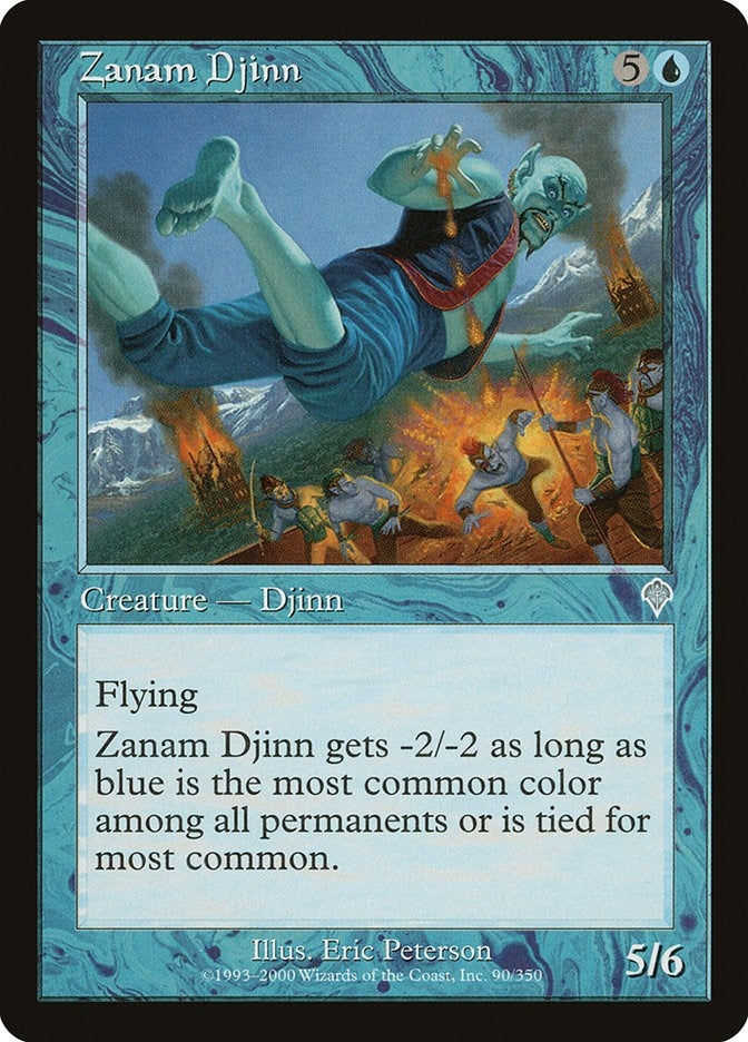 Image for Zanam Djinn (90) (INV) - Magic: The Gathering