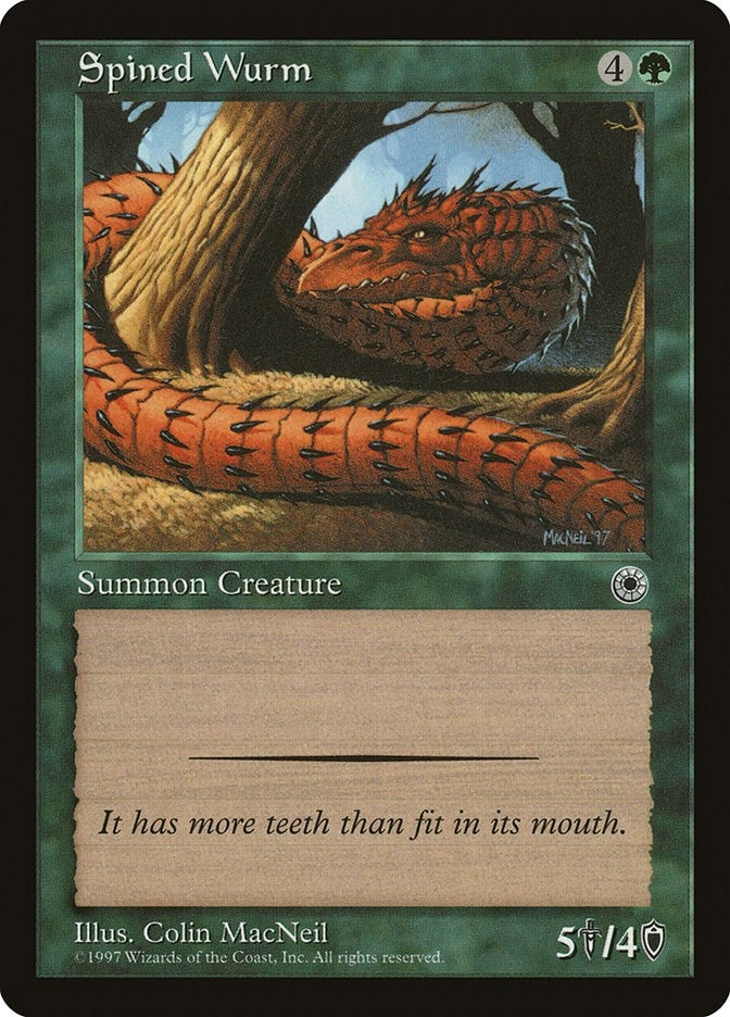 Image for Spined Wurm (POR) - Magic: The Gathering