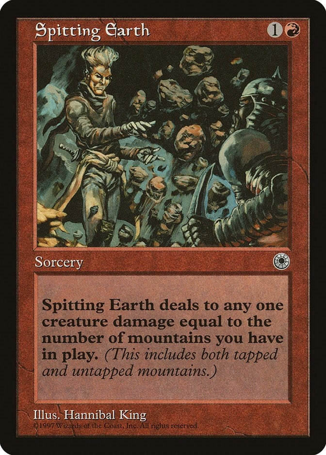 Image for Spitting Earth (POR) - Magic: The Gathering