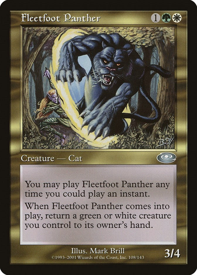 Image for Fleetfoot Panther (108) (PLS) - Magic: The Gathering