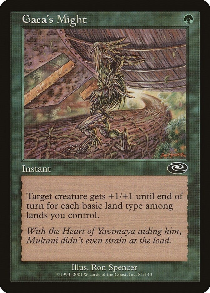 Image for Gaea's Might (81) (PLS) - Magic: The Gathering