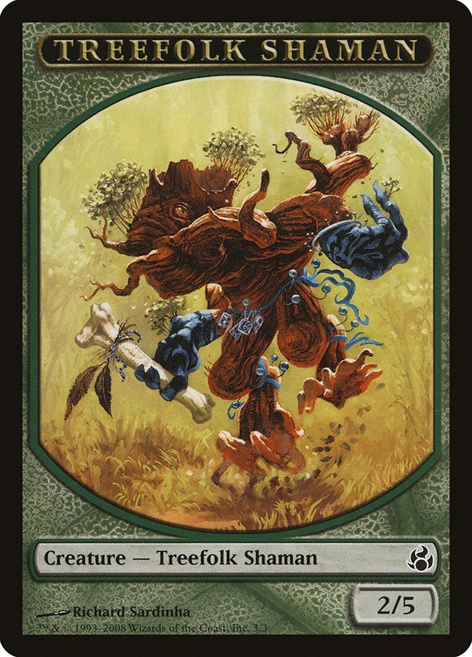 Image for Treefolk Shaman Token (3) (MOR) - Magic: The Gathering