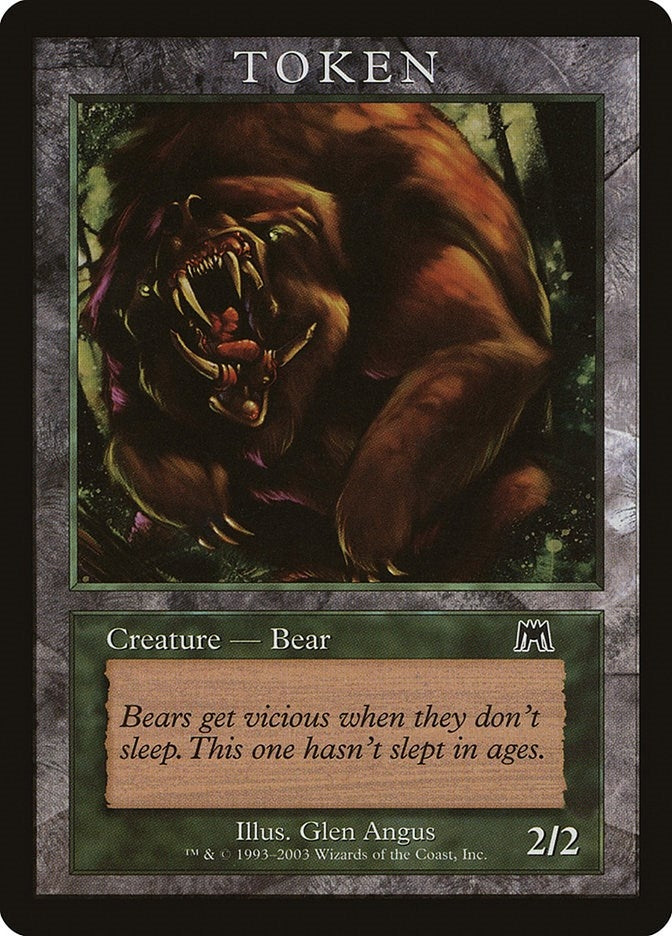 Image for Bear Token (ONS) (MPRP) - Magic: The Gathering