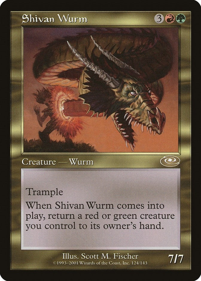 Image for Shivan Wurm (124) (PLS) - Magic: The Gathering