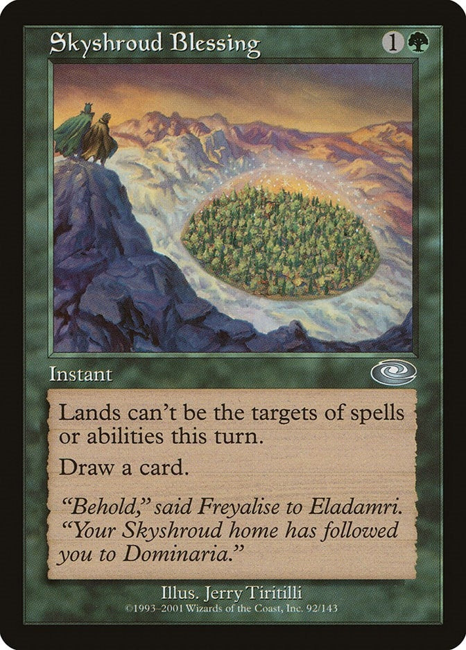 Image for Skyshroud Blessing (92) (PLS) - Magic: The Gathering