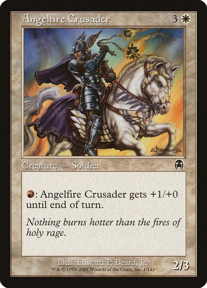 Image for Angelfire Crusader (1) (APC) - Magic: The Gathering