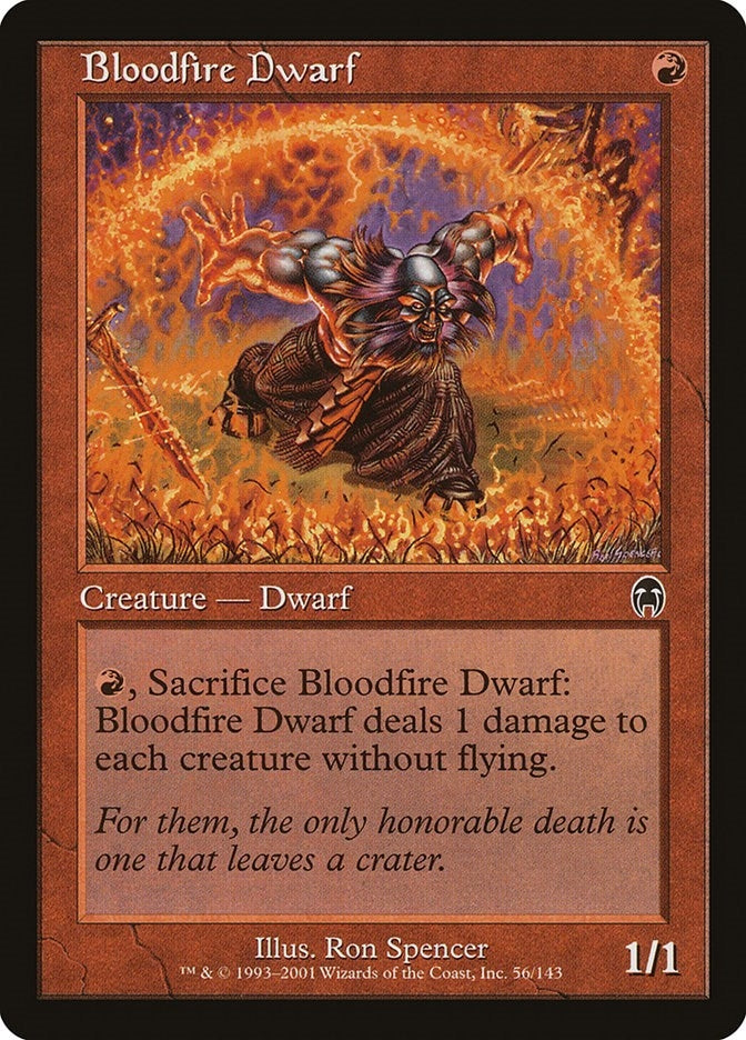Image for Bloodfire Dwarf (56) (APC) - Magic: The Gathering