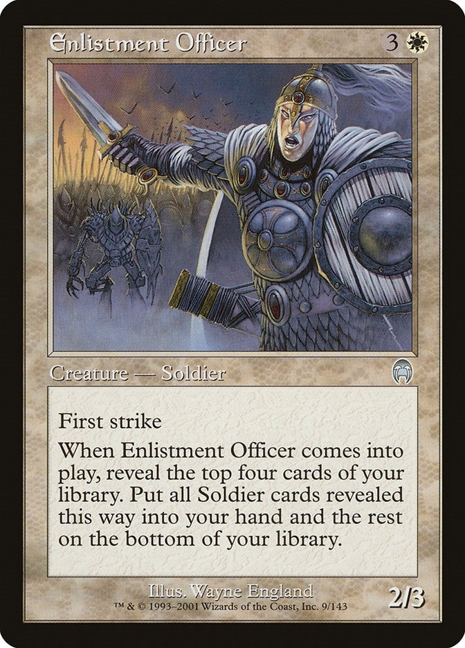 Image for Enlistment Officer (9) (APC) - Magic: The Gathering