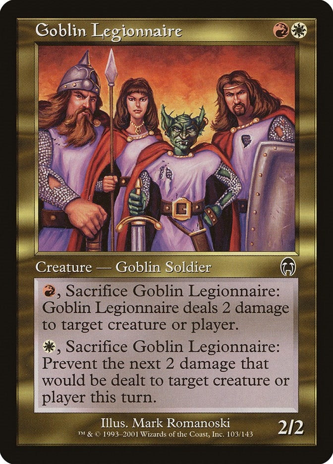 Image for Goblin Legionnaire (103) (APC) - Magic: The Gathering