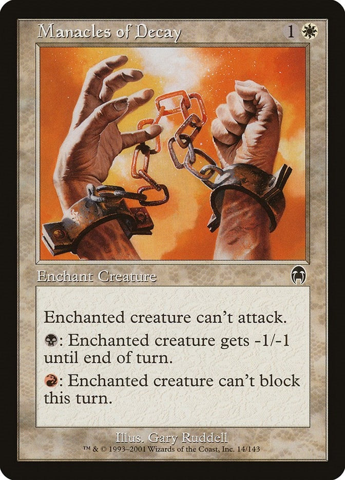 Image for Manacles of Decay (14) (APC) - Magic: The Gathering