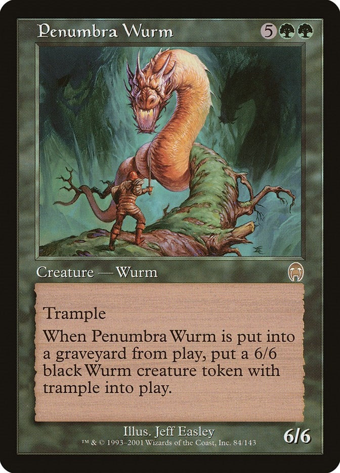 Image for Penumbra Wurm (84) (APC) - Magic: The Gathering
