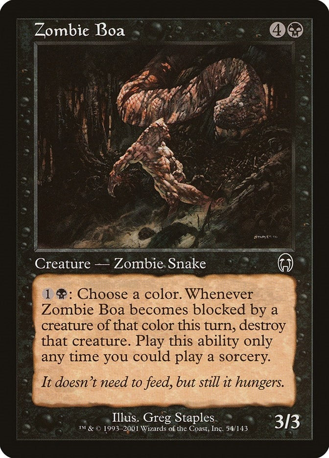 Image for Zombie Boa (54) (APC) - Magic: The Gathering