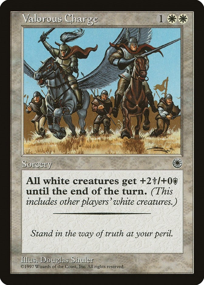 Image for Valorous Charge (POR) - Magic: The Gathering
