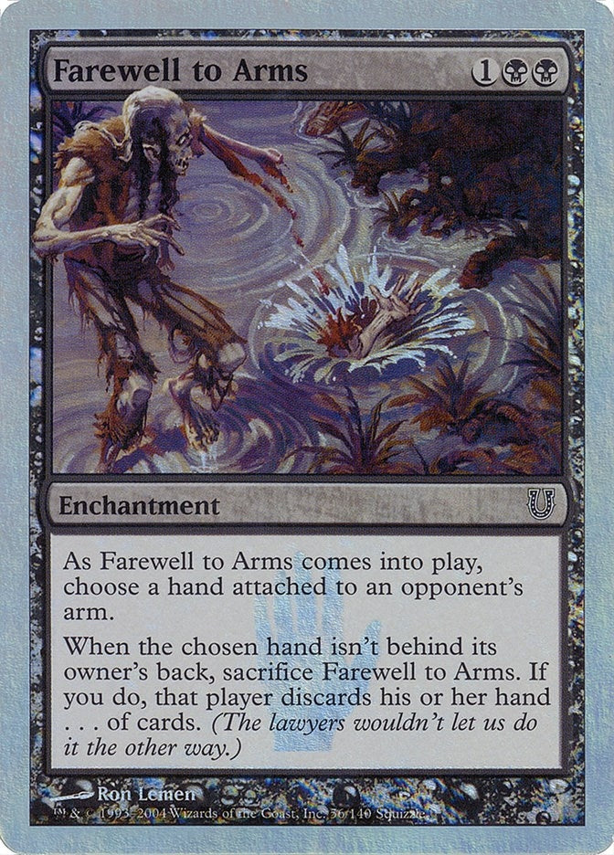 Image for Farewell to Arms (Alternate Foil) (56) (UNH) - Magic: The Gathering