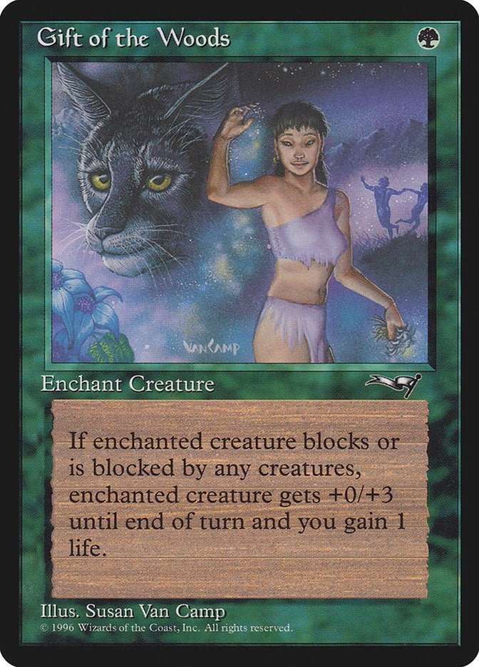 Image for Gift of the Woods (Girl/Lynx) (74) (ALL) - Magic: The Gathering
