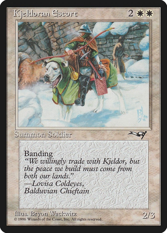 Image for Kjeldoran Escort (Green Blanketed Dog) (134) (ALL) - Magic: The Gathering