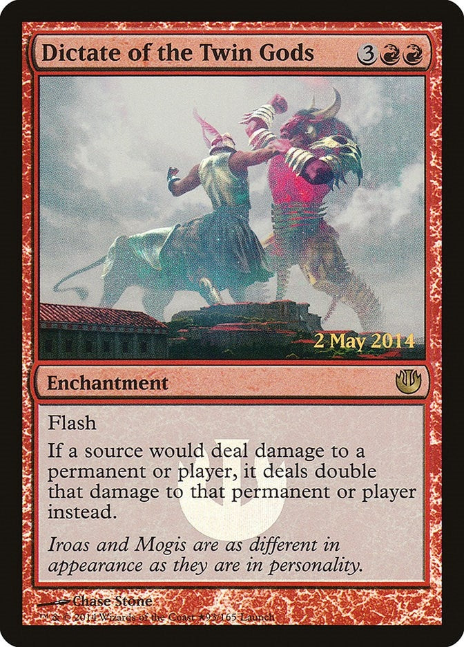 Image for Dictate of the Twin Gods (93) (LARP) - Magic: The Gathering