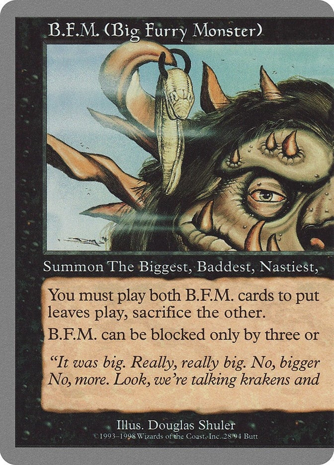 Image for B.F.M. (Big Furry Monster) (28) (28) (UGL) - Magic: The Gathering