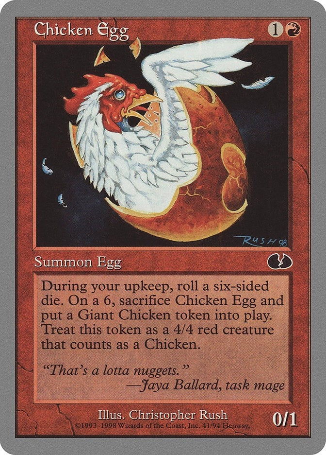 Image for Chicken Egg (41) (UGL) - Magic: The Gathering