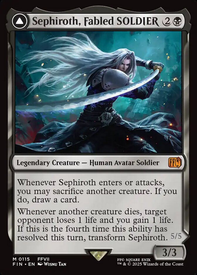 Sephiroth, Fabled SOLDIER // Sephiroth, One-Winged Angel