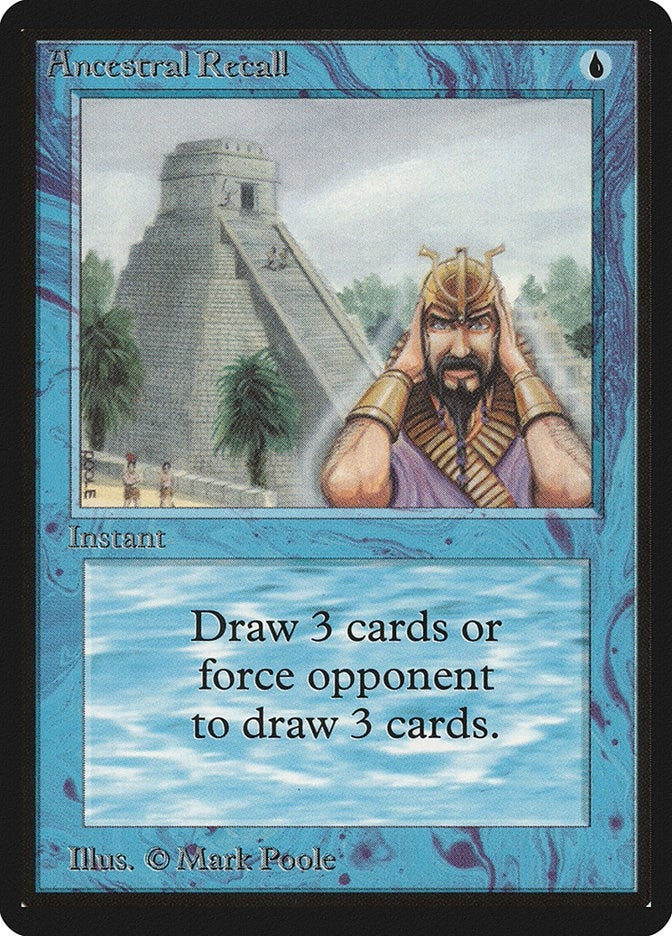 Image for Ancestral Recall (LEB) - Magic: The Gathering