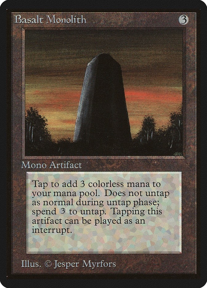 Image for Basalt Monolith (LEB) - Magic: The Gathering