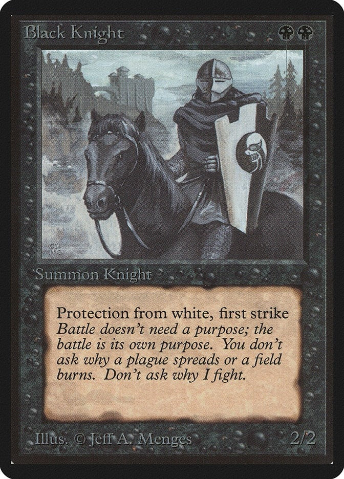 Image for Black Knight (LEB) - Magic: The Gathering