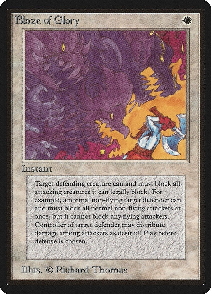 Image for Blaze of Glory (LEB) - Magic: The Gathering
