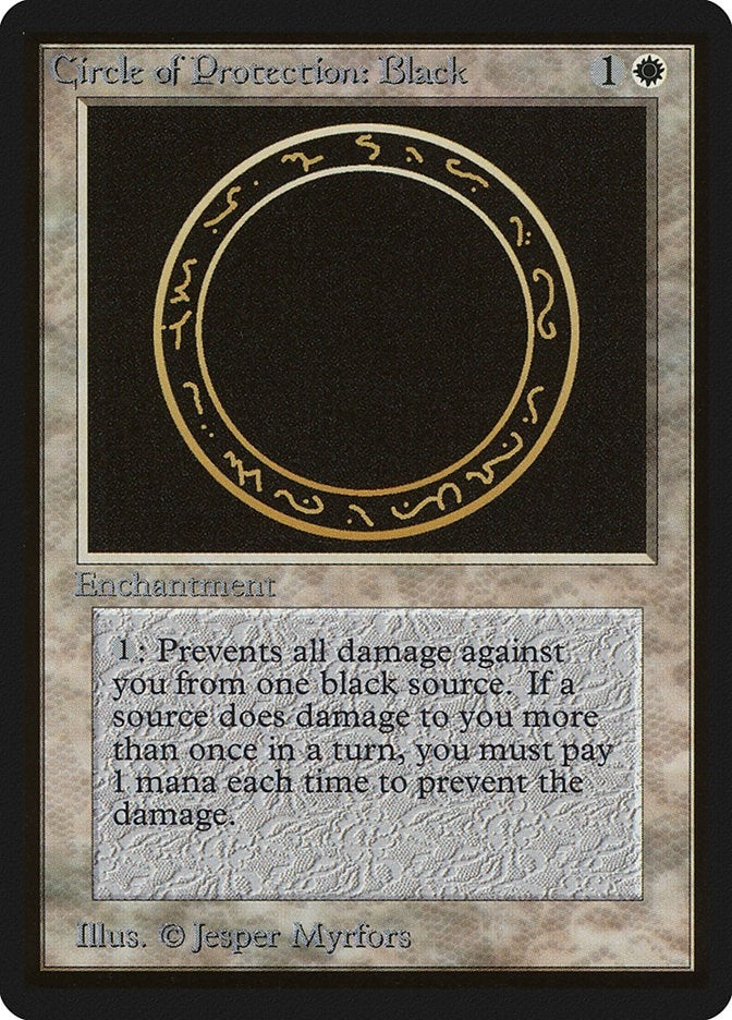 Image for Circle of Protection: Black (LEB) - Magic: The Gathering