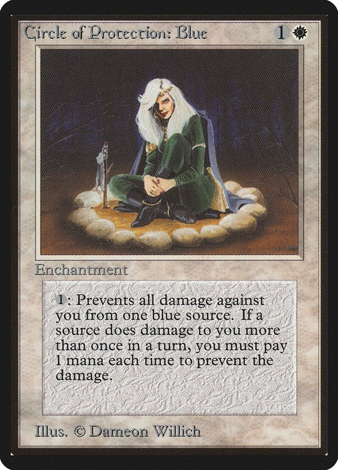 Image for Circle of Protection: Blue (LEB) - Magic: The Gathering