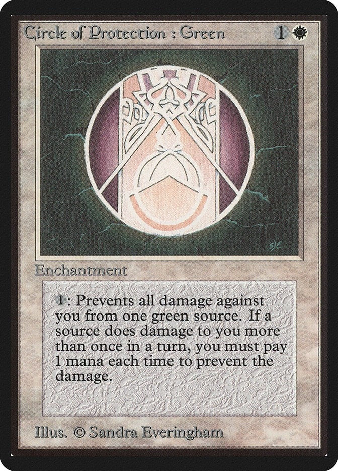 Image for Circle of Protection: Green (LEB) - Magic: The Gathering