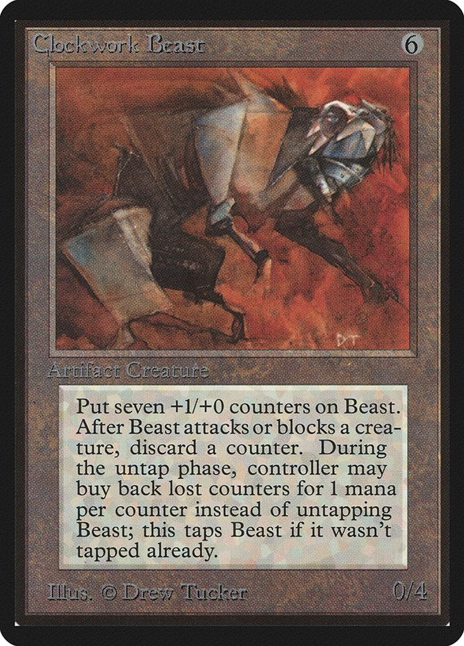 Image for Clockwork Beast (LEB) - Magic: The Gathering