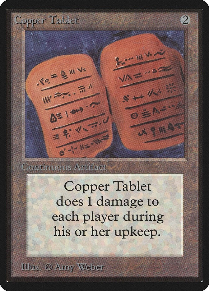 Image for Copper Tablet (LEB) - Magic: The Gathering