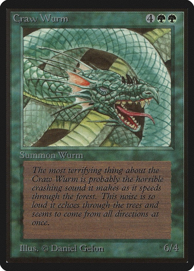 Image for Craw Wurm (LEB) - Magic: The Gathering
