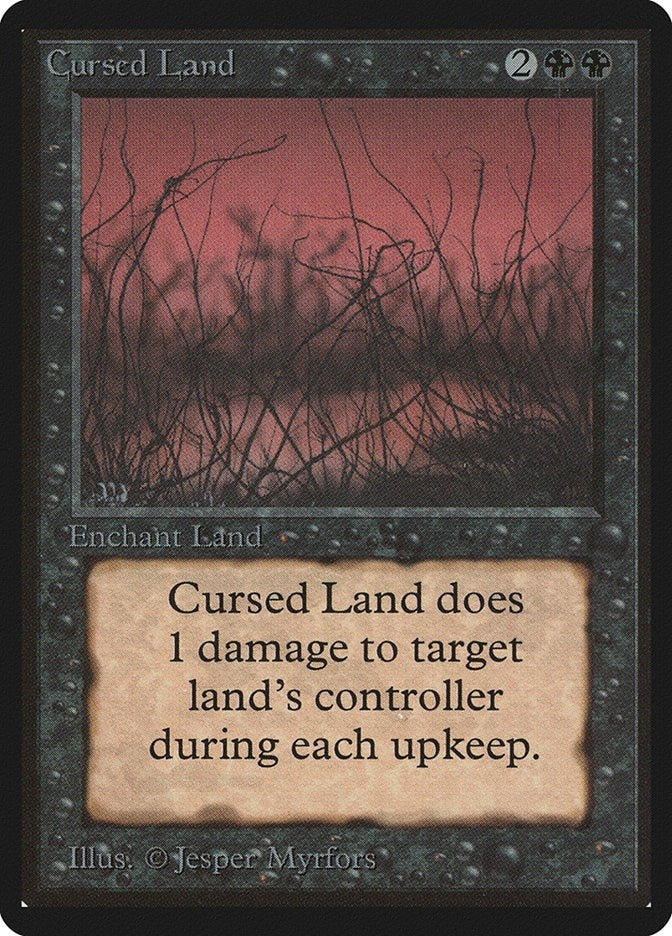 Image for Cursed Land (LEB) - Magic: The Gathering