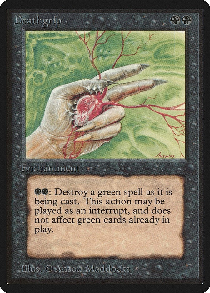 Image for Deathgrip (LEB) - Magic: The Gathering